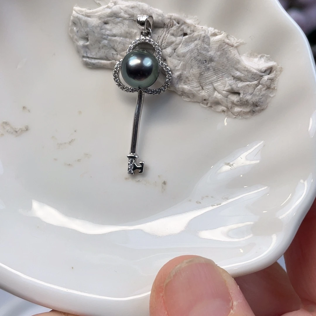 颈饰海水珍珠银S925镶嵌