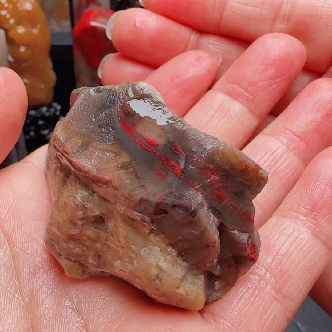 昌化鸡血石1**熊昌化鸡血石