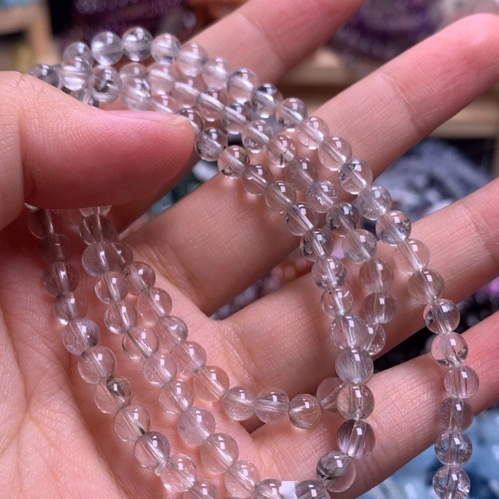未镶嵌手串水晶5.0银发