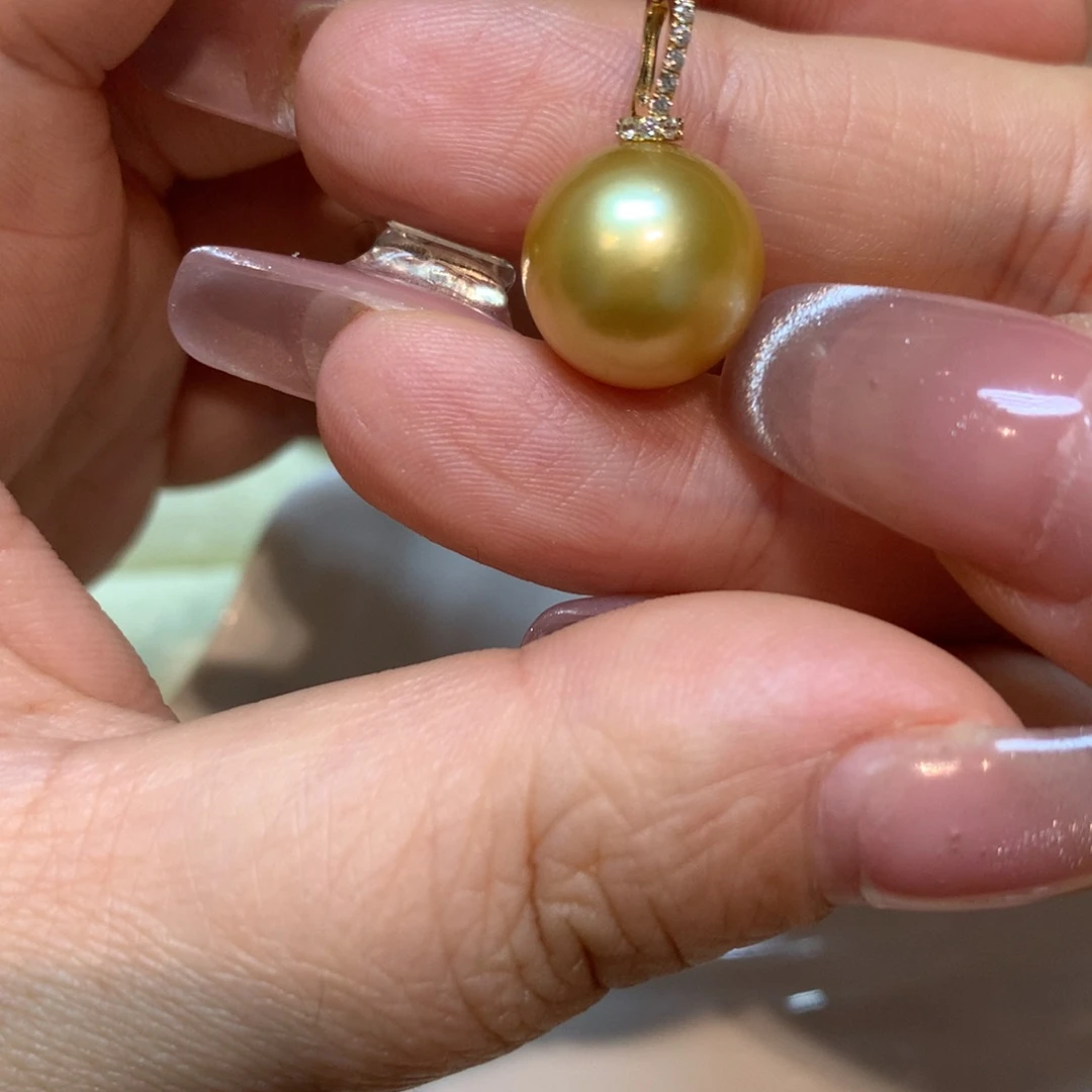 海水珍珠颈饰14K金镶嵌