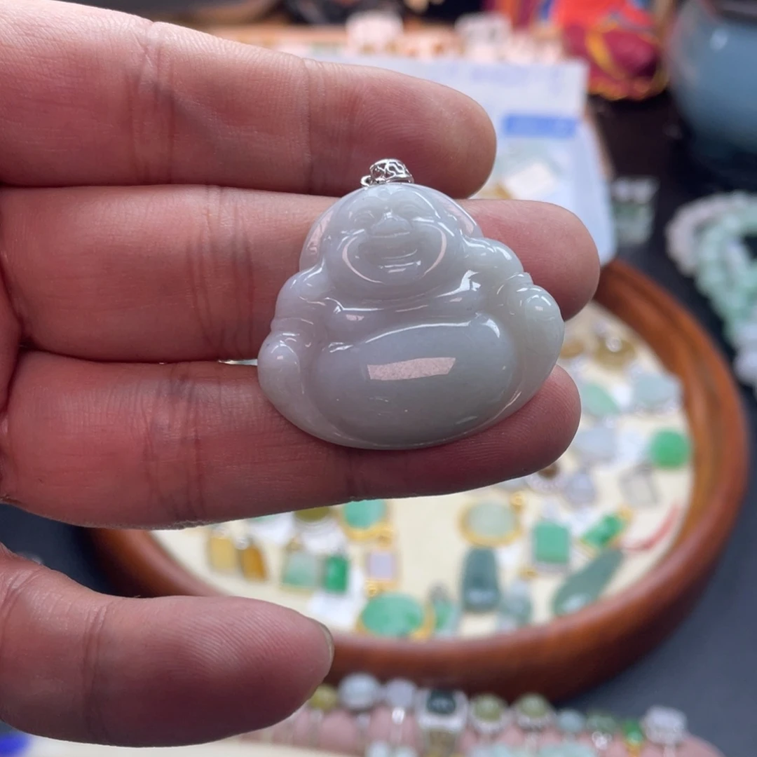 翡翠银S925镶嵌颈饰