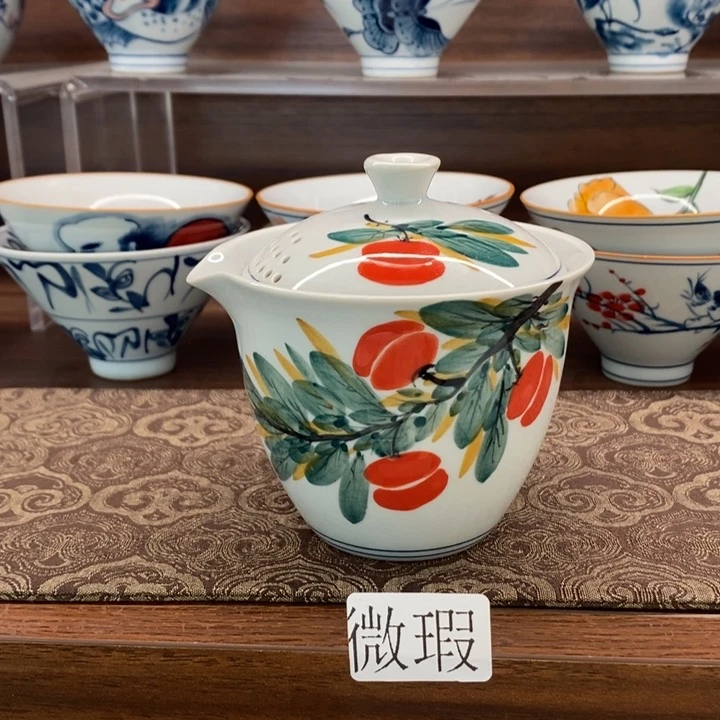 釉下老陶泥手工绘制