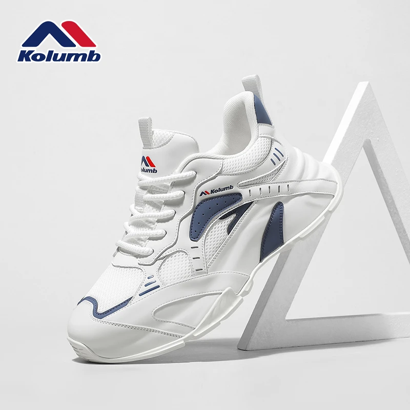 kolumb/哥仑步轻奢男鞋秋冬新款网面休闲鞋男士运动鞋透气老爹鞋