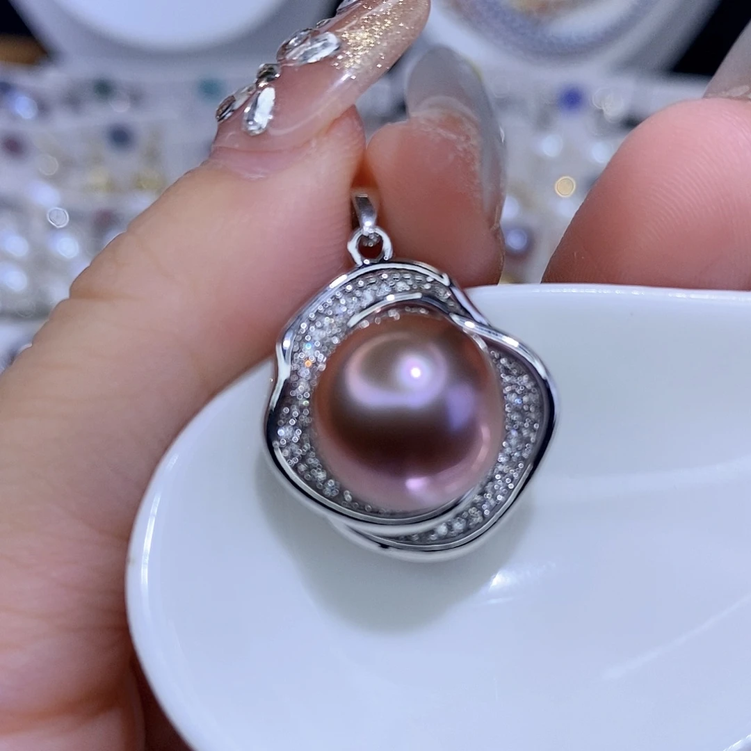 颈饰合金淡水珍珠