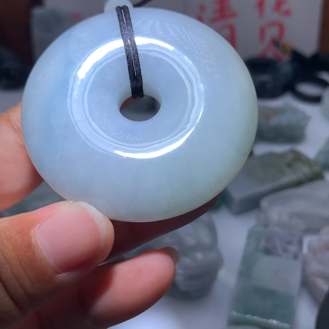 翡翠未镶嵌颈饰保真天然A货翡翠