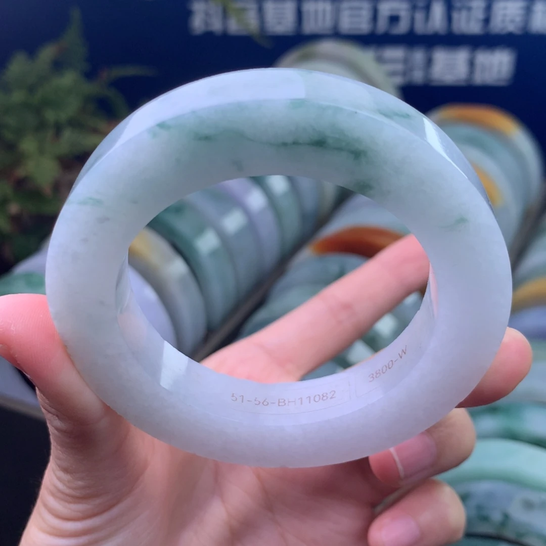 定制翡翠未镶嵌手镯定制不退不换