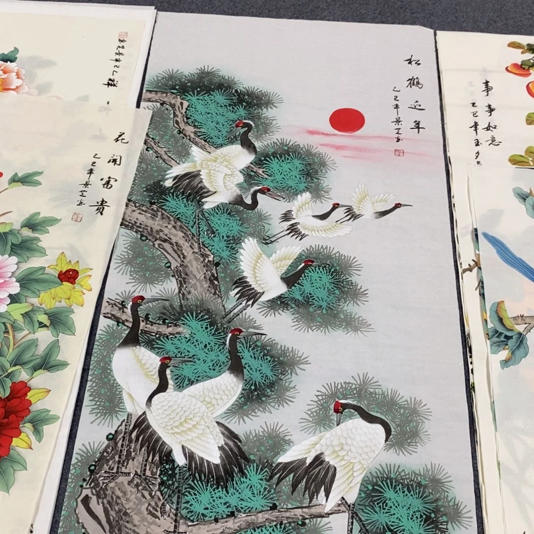 国画140✖️70工笔手绘画画画画