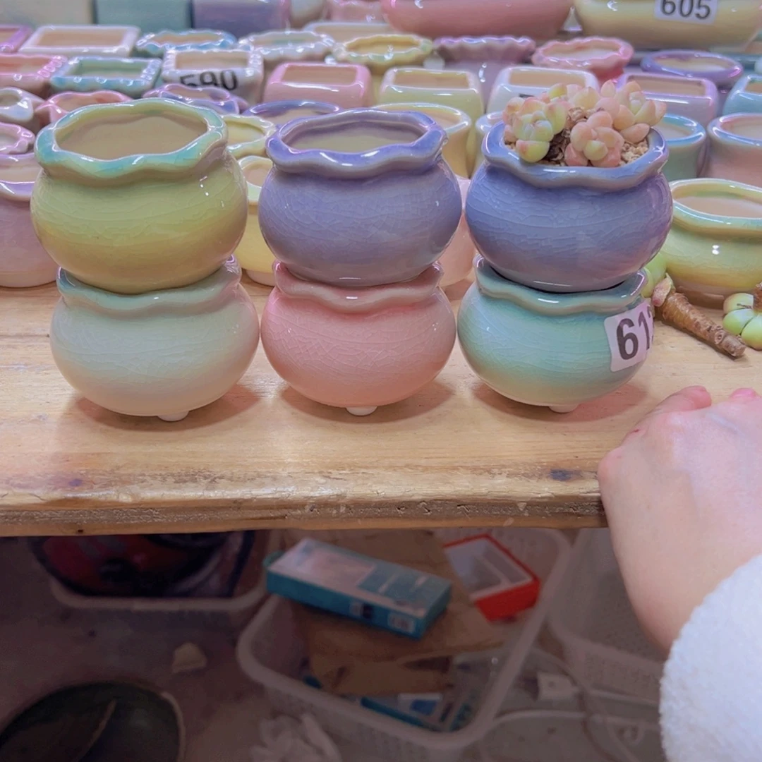 陶瓷花盆当场凑满12包邮