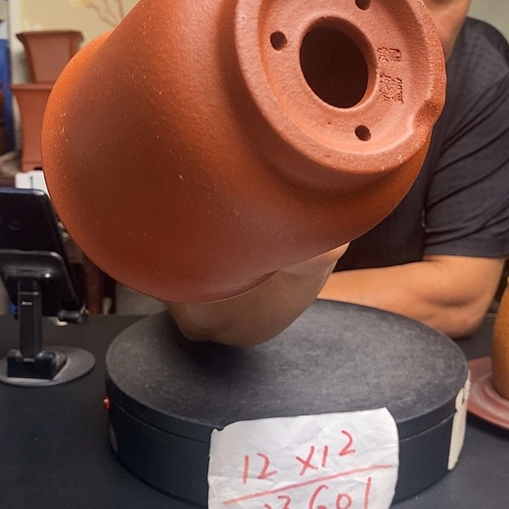 紫砂花盆货号一只G01