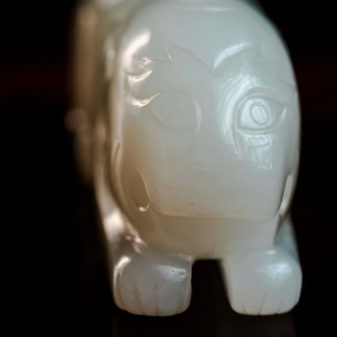 清代和田玉玉虎-NX