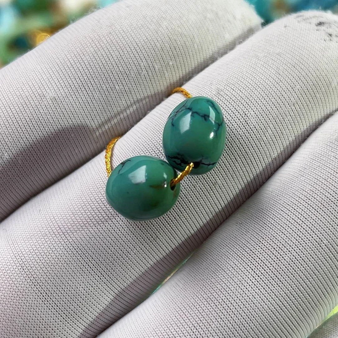 绿松石未镶嵌珠宝奇石7.5mm