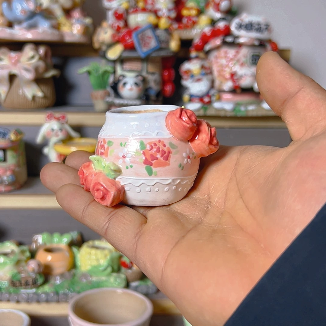 土***块老梧家的手工多肉花盆