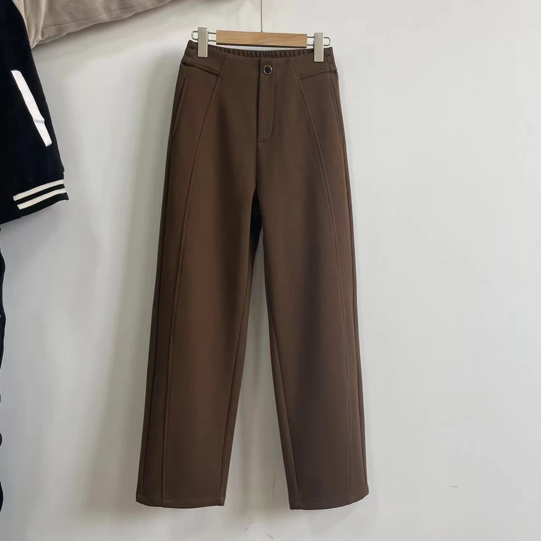 【运费补贴】9003冬季新款香蕉裤镰刀裤女士长裤厚款裤子宽松显瘦