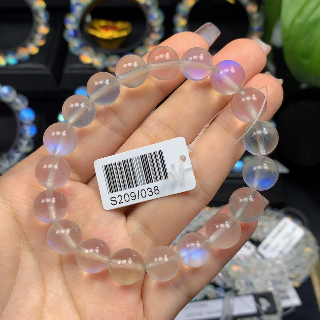 月光石手串未镶嵌S209/038斯里蓝月光手串10.0mm