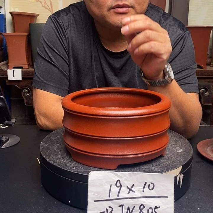 紫砂花盆货号一只JN805