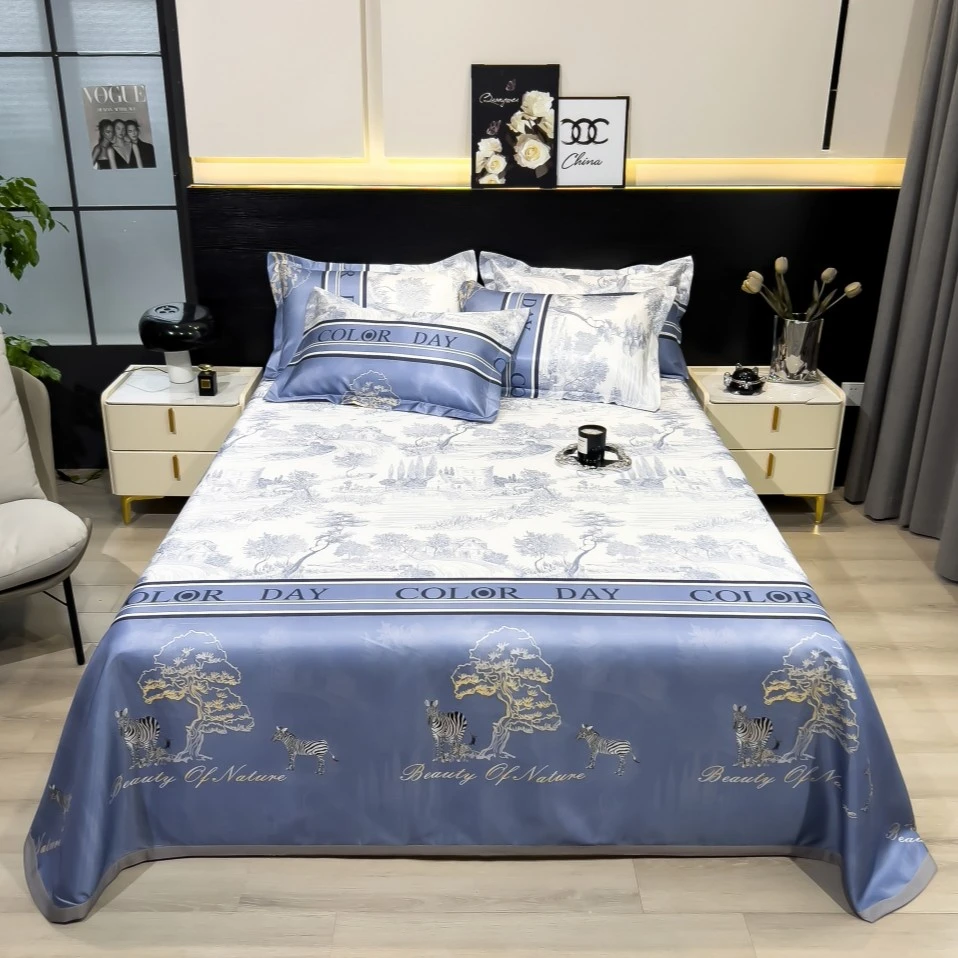 7天试睡-轻奢夏日小香丝香港设计师凉感冰丝凉席三件套梧桐