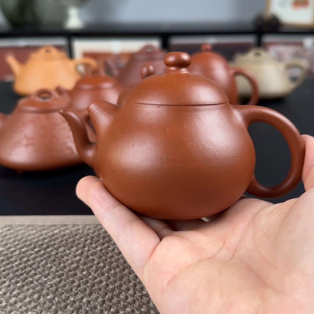 L***g紫砂茶壶微瑕朱泥文旦
