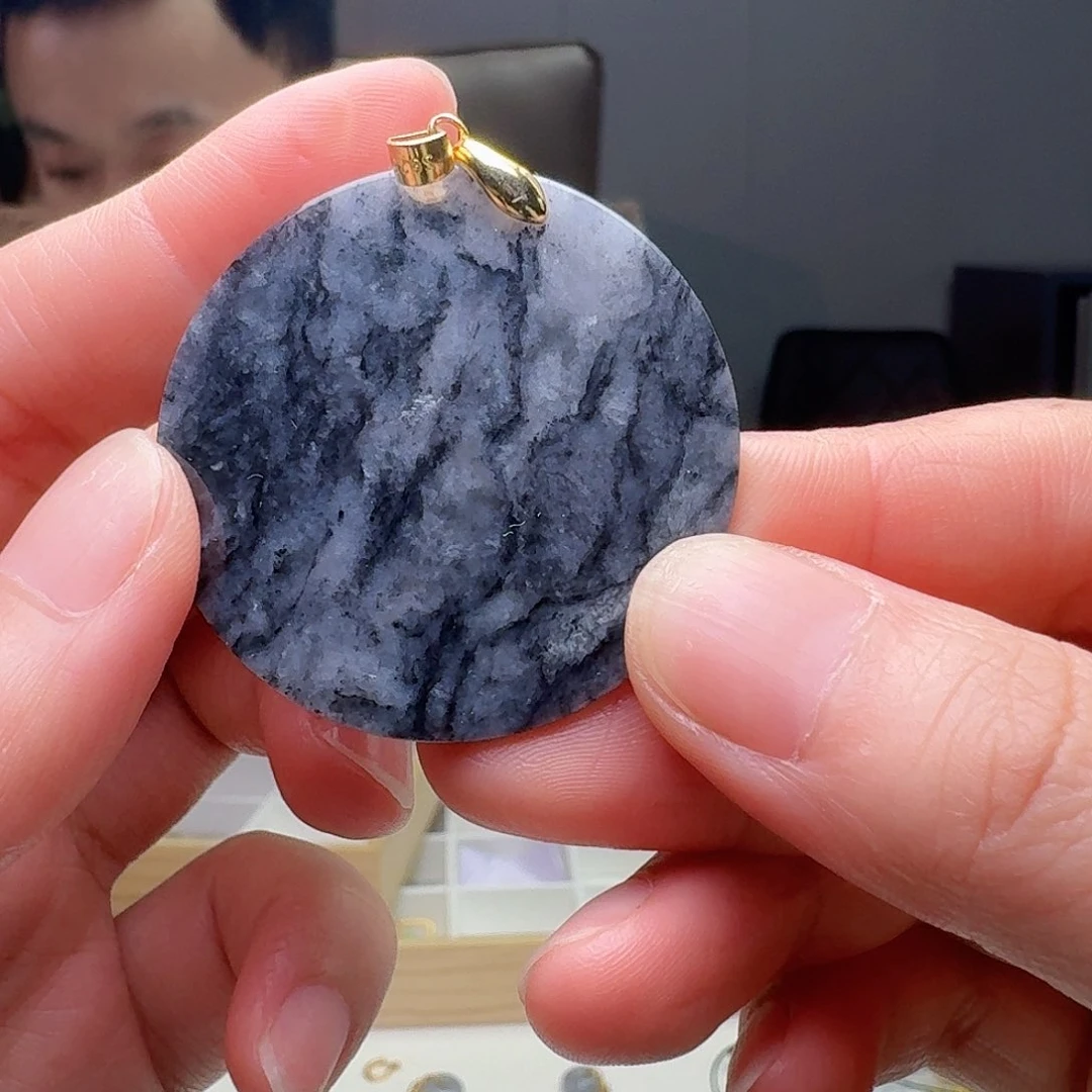 翡翠银S925镶嵌吊坠(不含链)多样性发货其一