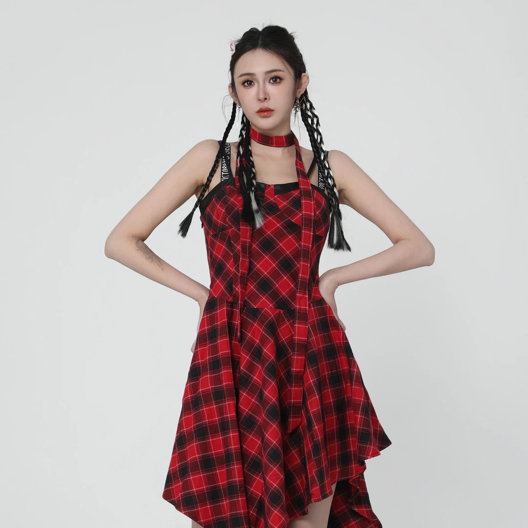 ANPK街头辣妹无袖连衣裙A5F15A0115