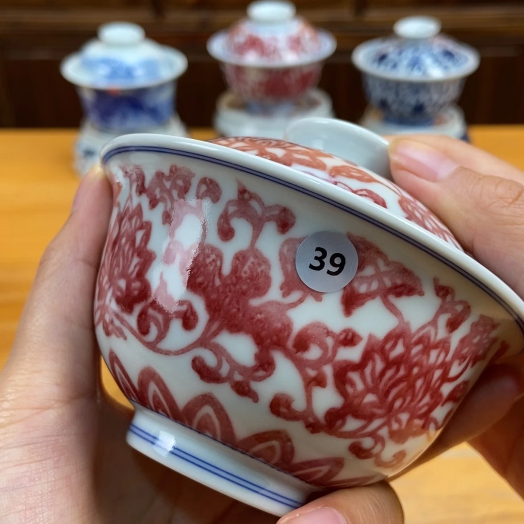 手绘现代茶具非古董