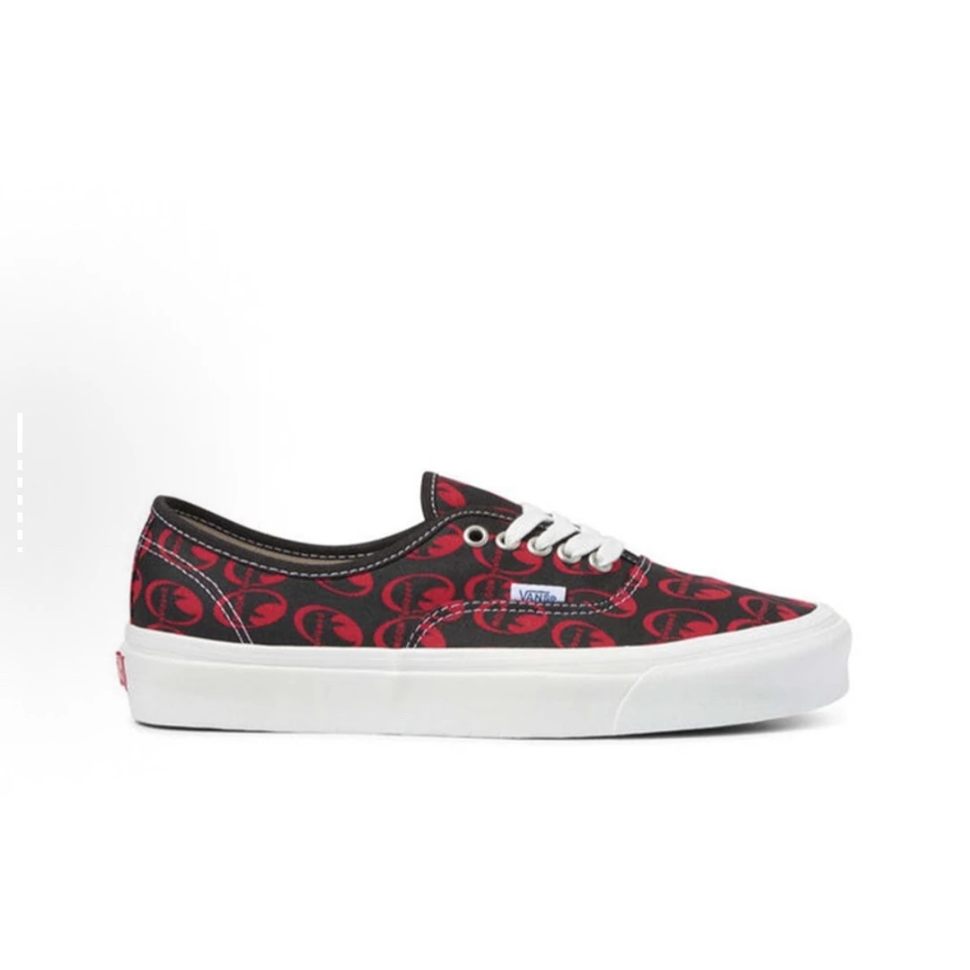 35码 Vans Aut Mooneyes 低帮 板鞋 黑红色 原盒 KX4AVO
