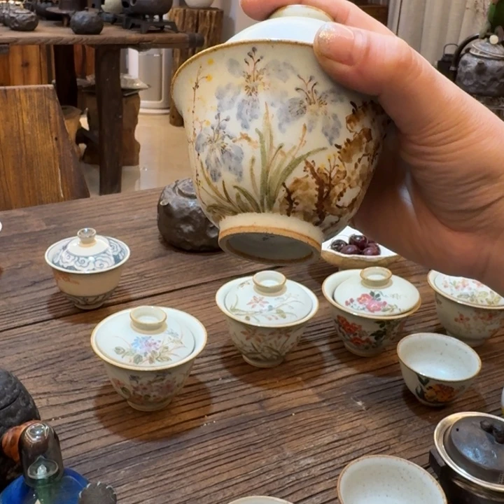 ?****?盖碗加杯子套组茶具