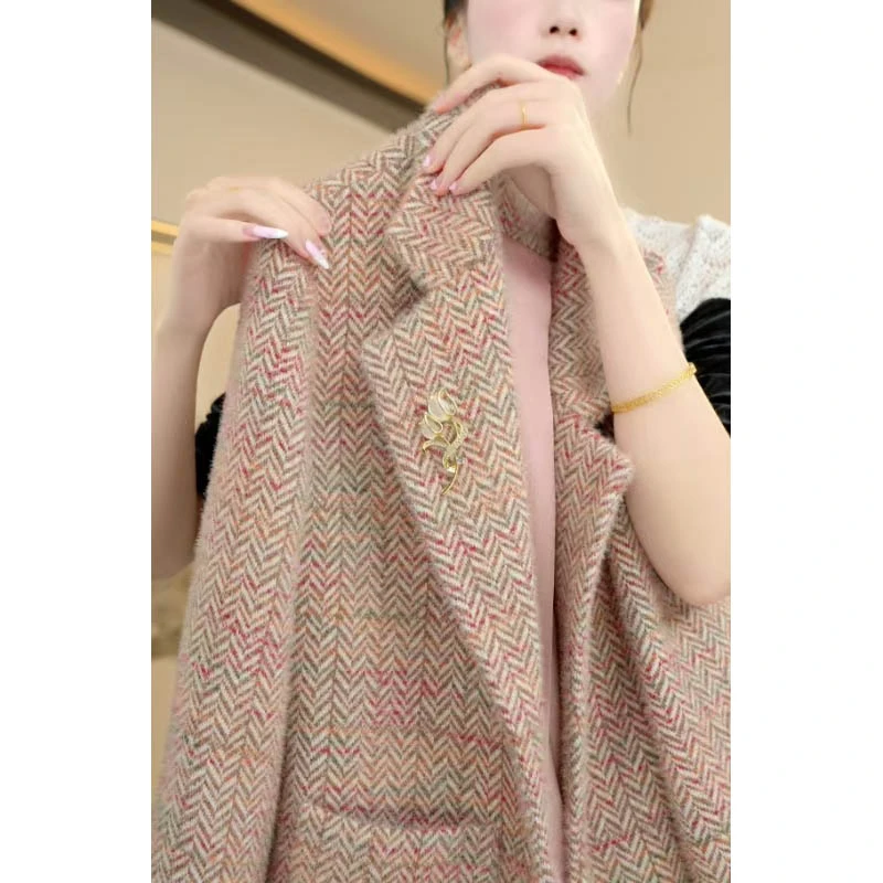 2025春季新款时尚名媛气质百搭高级感西装领保暖外套