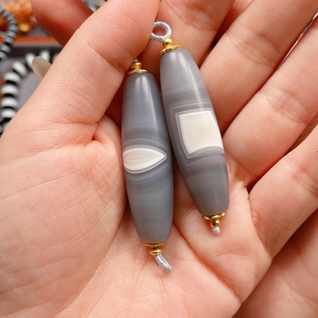 【闪购商品】玛瑙/玉髓合金珠宝半成品伍*壹