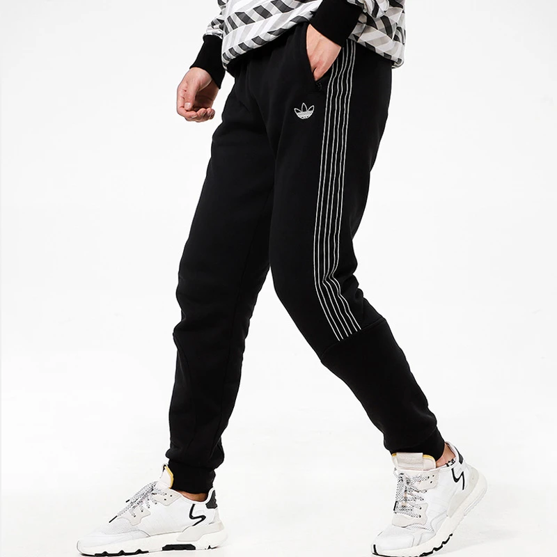 Adidas阿迪达斯三叶草男裤夏季款收口束脚运动裤跑步款长裤GN2426