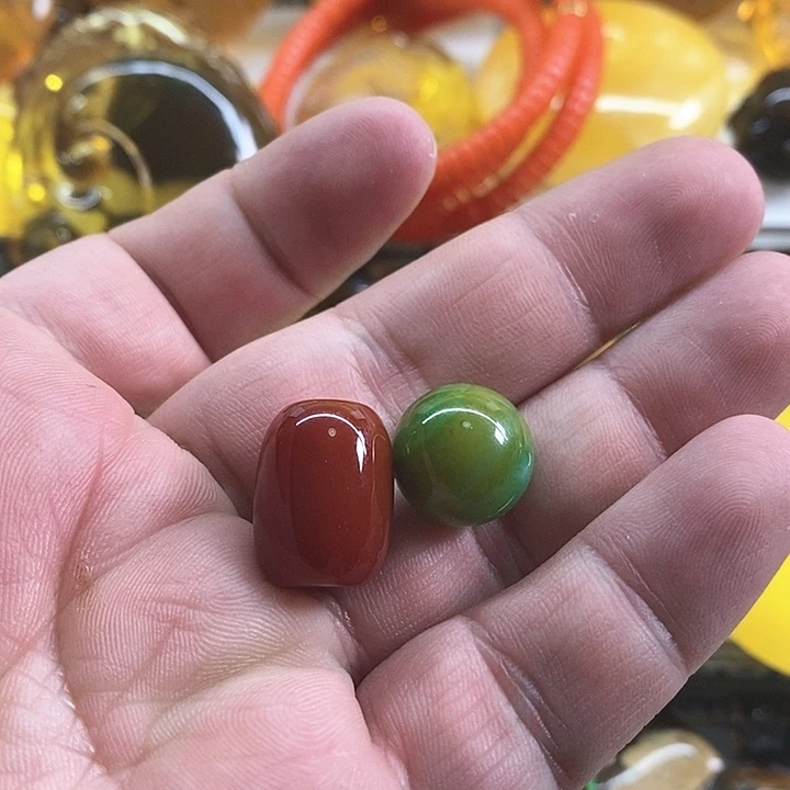 琥珀项链未镶嵌单珠