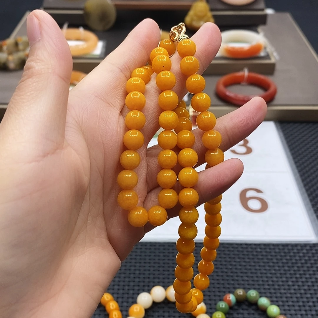 石英质玉（黄龙玉）未镶嵌手镯