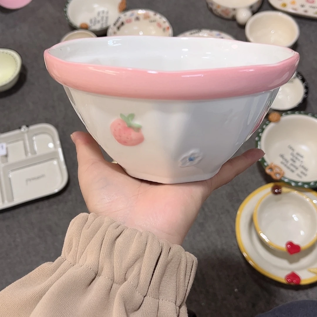 草莓之恋陶瓷餐具系列6寸