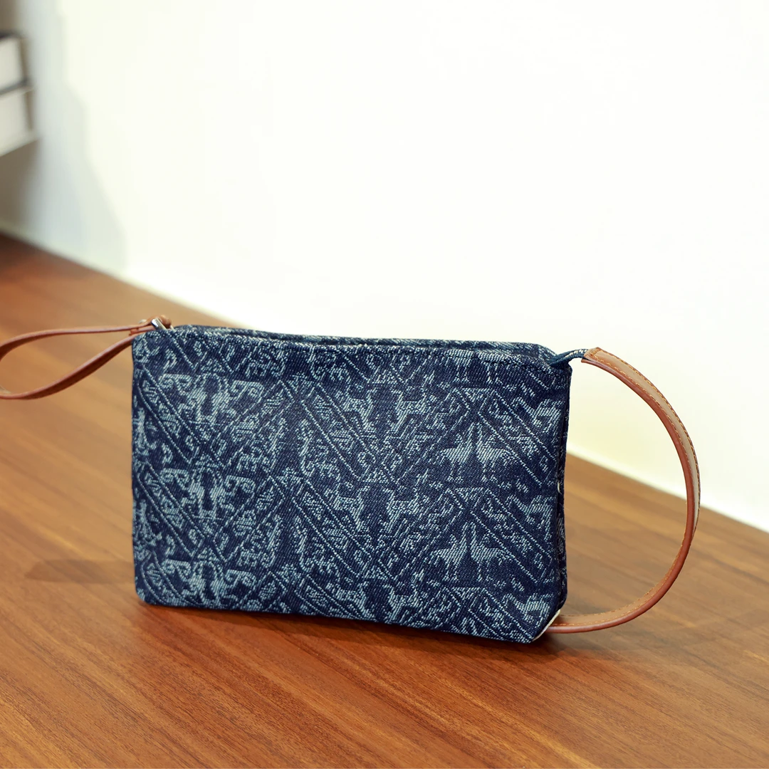 MILIAN/米丽安2025新款民族风壮锦纹理休闲百搭手机包【加大版】