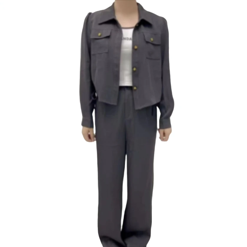 【小依专享】D3F3668黑色XB时尚套装3668秋季上衣