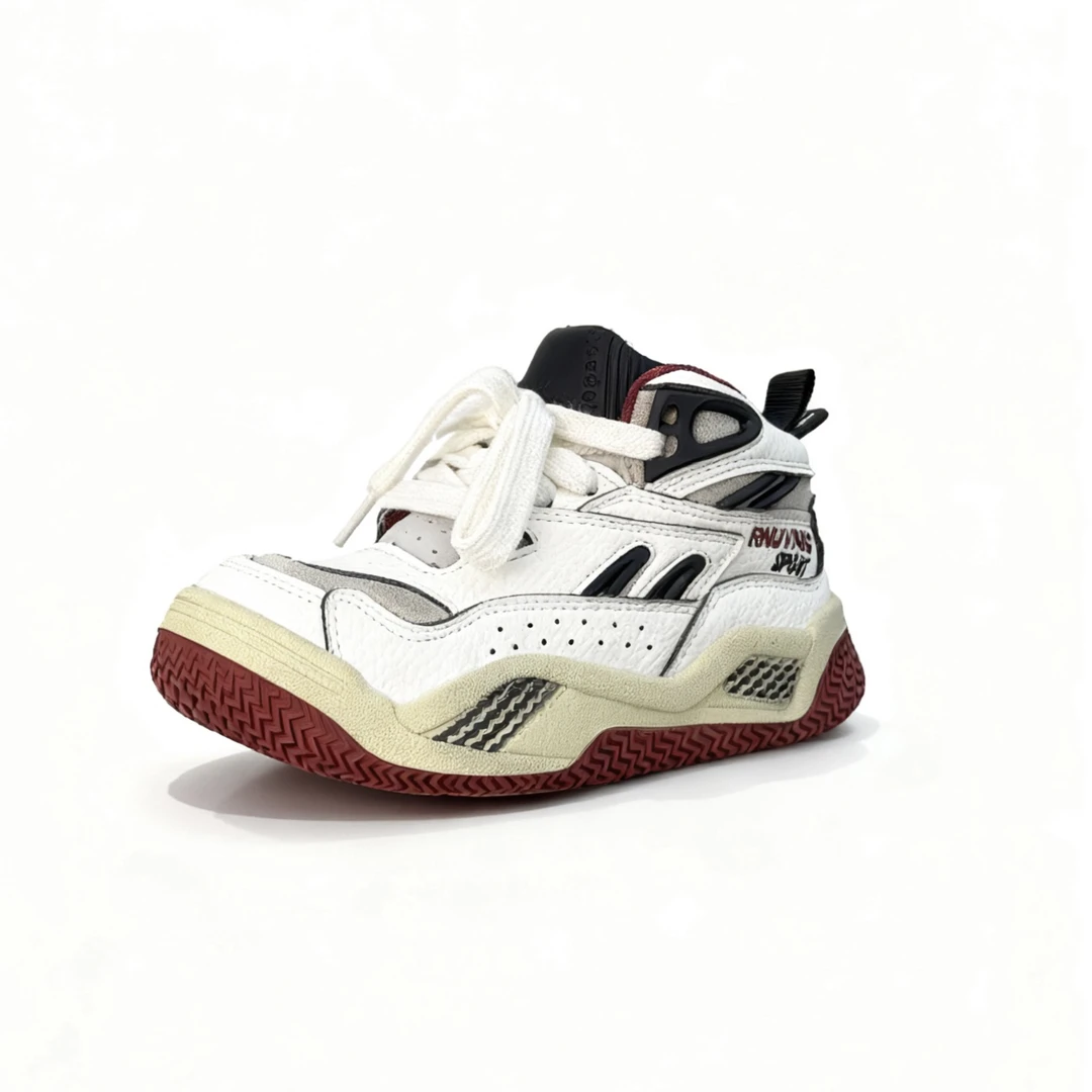 男童高帮板鞋时尚透气男减震高帮休闲风板鞋潮鞋ol运动鞋女