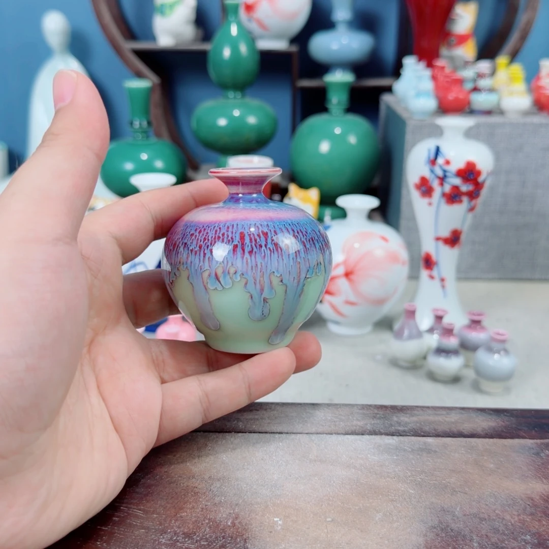陶瓷手工小花器摆件