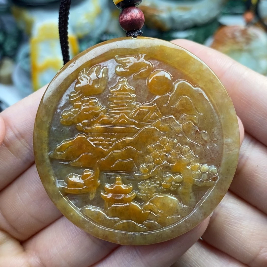 颈饰未镶嵌翡翠吊坠