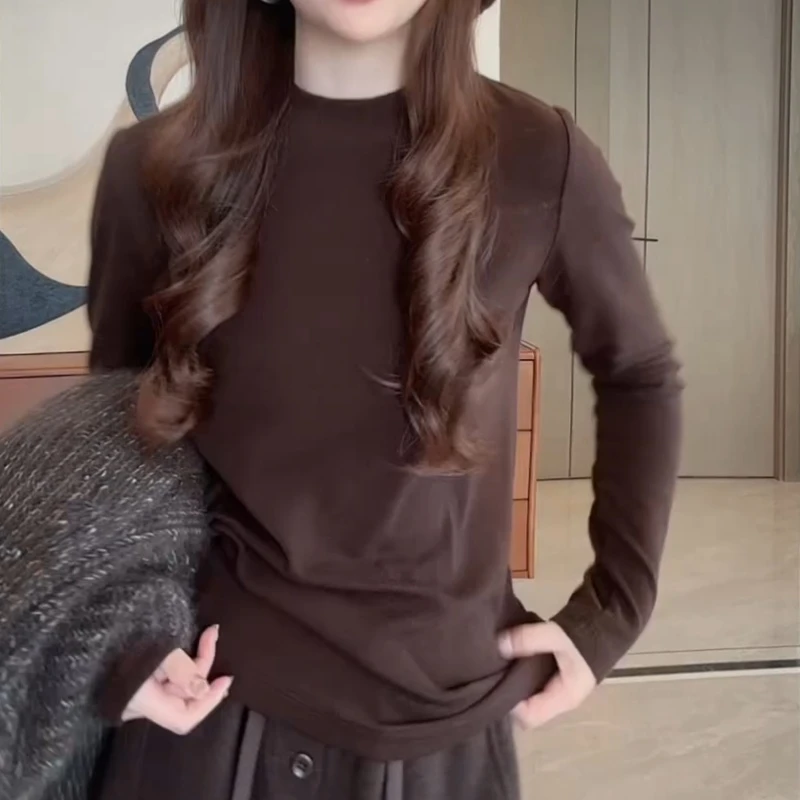 2025新款百搭休闲纯色打底T恤LK2507129