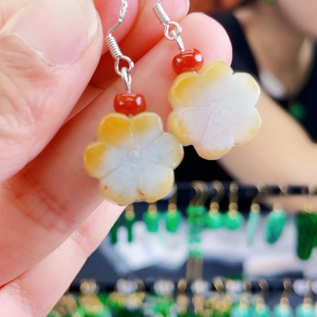 未镶嵌翡翠耳饰饰品