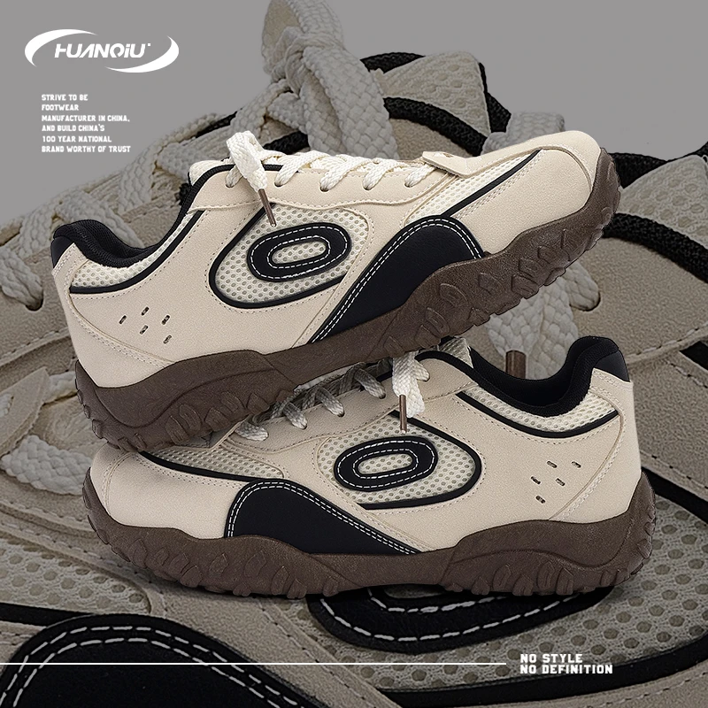 环球复古卡其内增高赛车鞋男2025秋季新款德训鞋休闲学生时尚ins