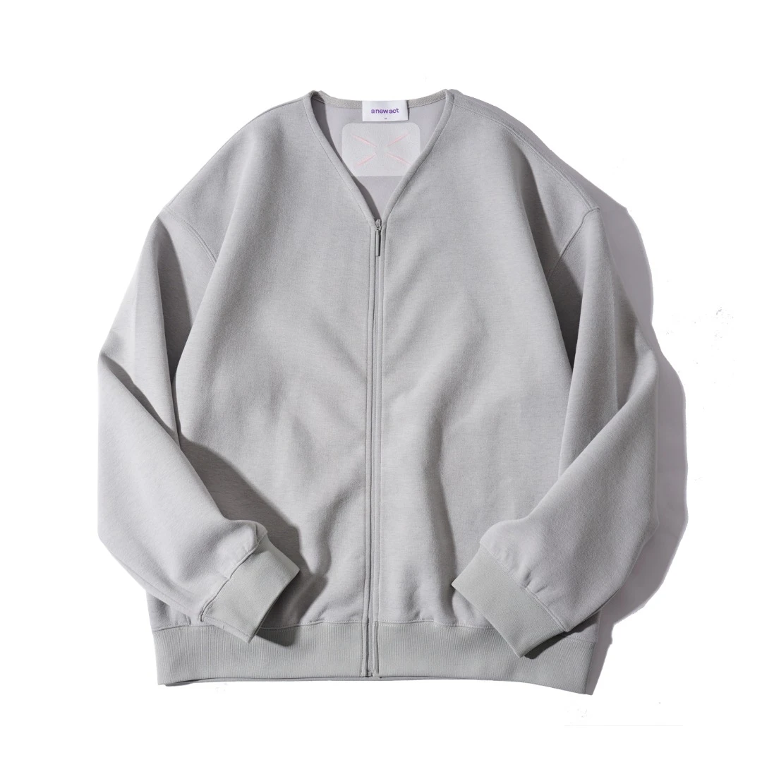 25春季新款 紫标个人系列 纯色V领百搭简洁休闲卫衣 1200