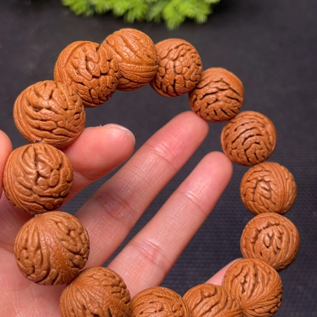 桃核手串龙纹桃核