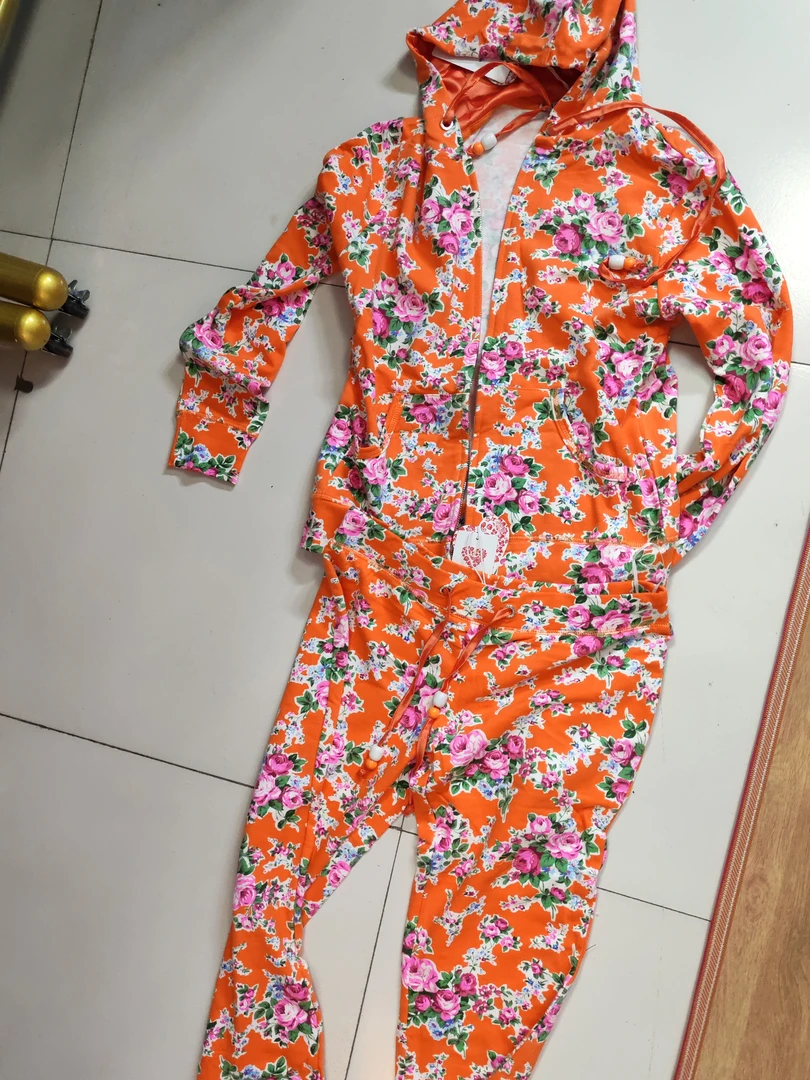 清风酷女郎广州橘花高弹棉布套装