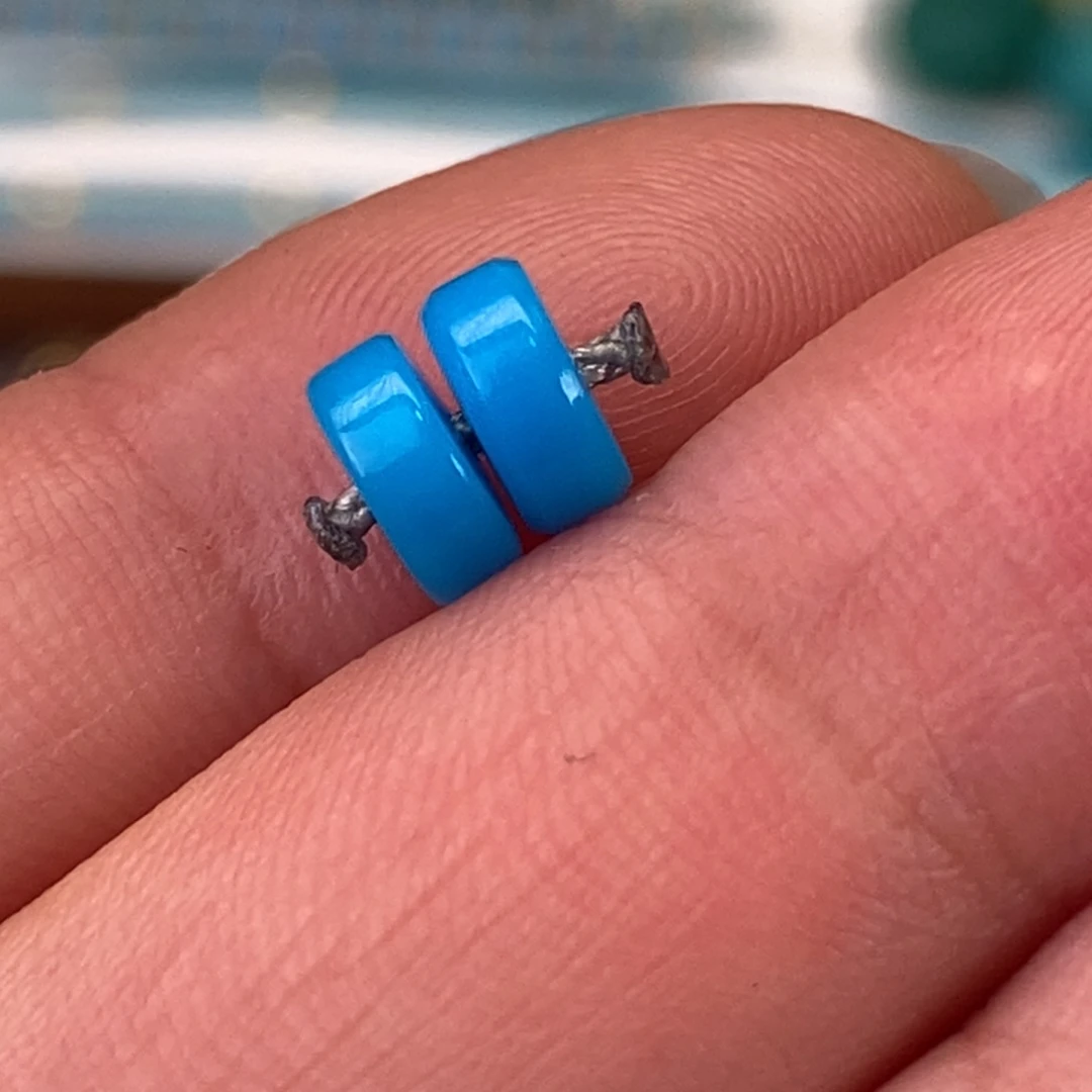 绿松石未镶嵌隔珠6mm