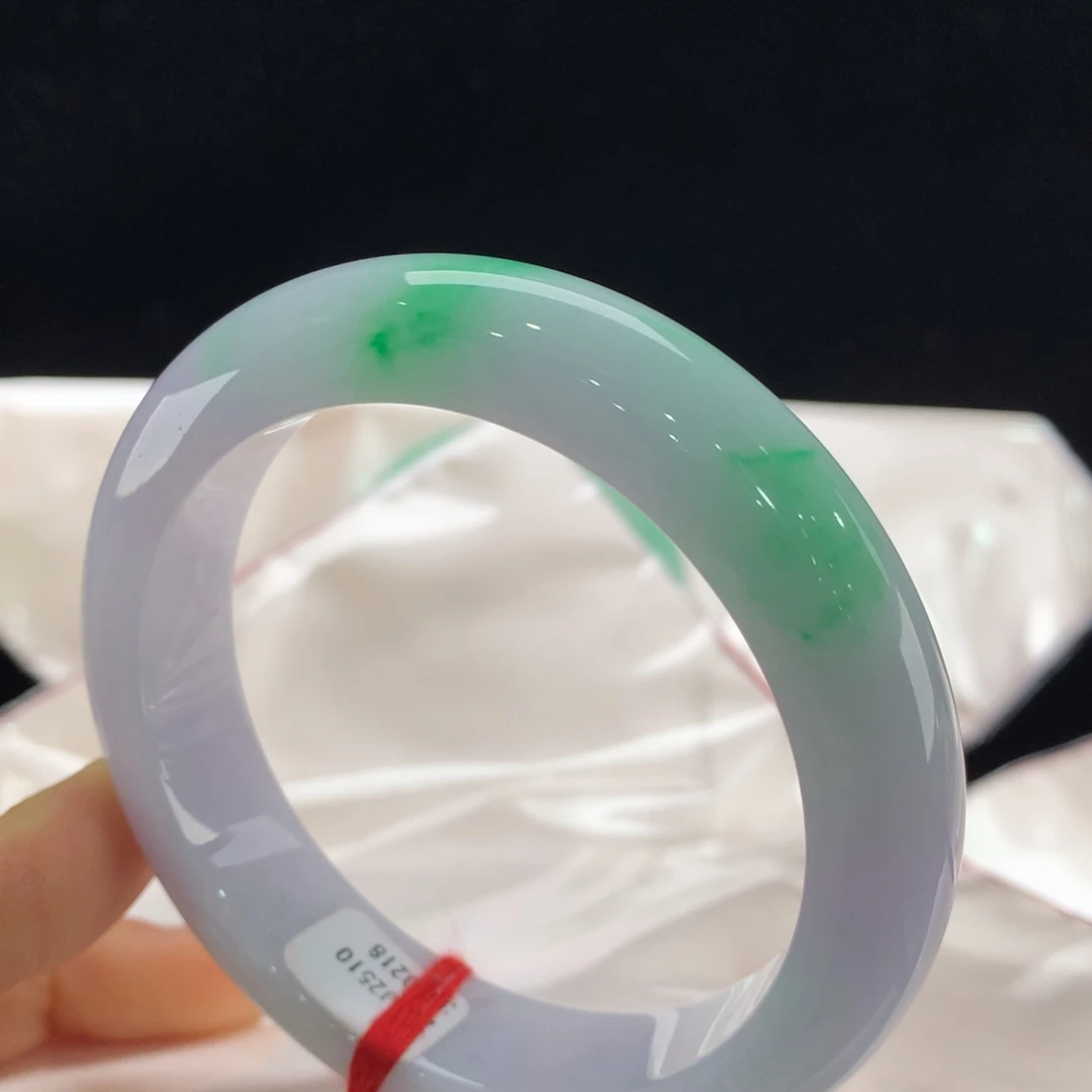 残***血翡翠未镶嵌手镯0218