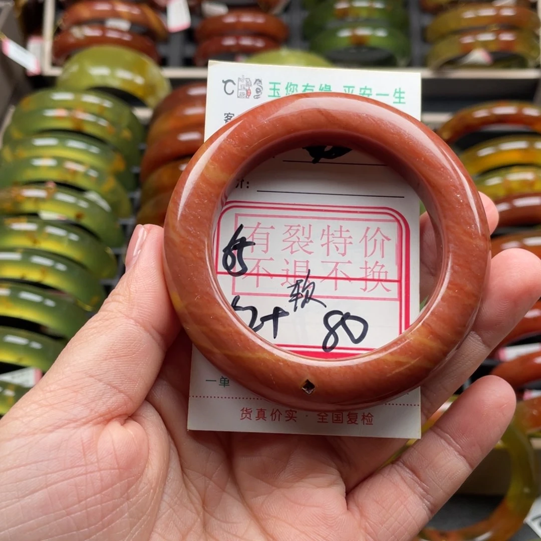 未镶嵌蛇纹石玉手镯