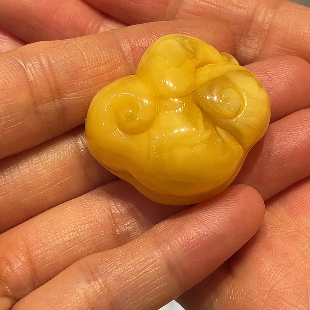 琥珀颈饰未镶嵌蜜蜡吊坠