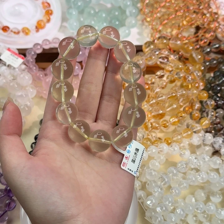 手链水晶未镶嵌黄水晶15m