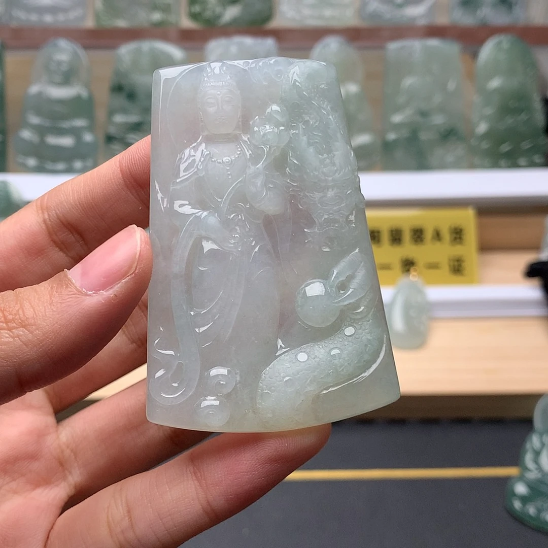 羲***宝翡翠未镶嵌颈饰大势至