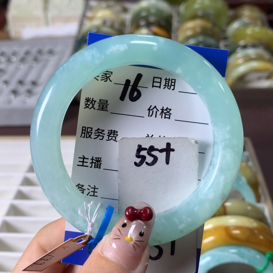 蛇纹石玉手镯未镶嵌16